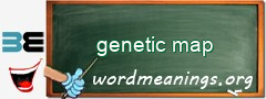 WordMeaning blackboard for genetic map